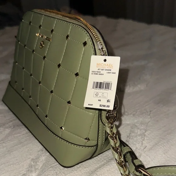 Michael Kors LG DOMME XBODY light sage Crossbody Bag